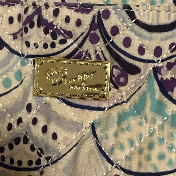 Luv‎ Betsey Johnson Mermaid Weekender Bag Quilted & Faux Leather EXCELLENT Cond. - Picture 7 of 9